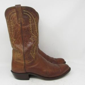 🇺🇸 Lucchese 1883 Mad Dog Goat boots mens sz 12EE